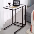 Sofa End Table Coffee Side Table with Glass Top - Gallery View 1 of 13