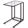 Sofa End Table Coffee Side Table with Glass Top - Gallery View 13 of 13