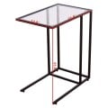Sofa End Table Coffee Side Table with Glass Top - Gallery View 4 of 13