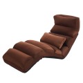Folding Lazy Sofa Couch with Pillow - Gallery View 14 of 32