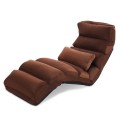 Folding Lazy Sofa Couch with Pillow - Gallery View 15 of 32