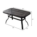 2 Pieces Patio Outdoor Cushioned Coffee Table Seat - Gallery View 12 of 39