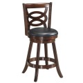 24 Inch Counter Height Upholstered Swivel Bar Stool with Cushion Seat - Gallery View 1 of 23