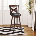 24 Inch Counter Height Upholstered Swivel Bar Stool with Cushion Seat - Gallery View 2 of 23