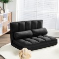 6-Position Foldable Floor Sofa Bed with Detachable Cloth Cover - Gallery View 41 of 51