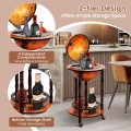 16th Century Wood Globe Wine Bar Stand - Gallery View 3 of 10