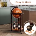 16th Century Wood Globe Wine Bar Stand - Gallery View 8 of 10
