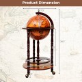 16th Century Wood Globe Wine Bar Stand - Gallery View 4 of 10