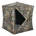 3 Person Portable Hunting Blind Pop-Up Ground Tent with Gun Ports and Carrying Bag
