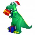 6 Feet Christmas Inflatable Dinosaur for Indoor and Outdoor - Gallery View 3 of 10