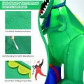 6 Feet Christmas Inflatable Dinosaur for Indoor and Outdoor - Gallery View 9 of 10