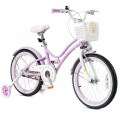 18 Inch Kids Adjustable Bike with Training Wheels - Gallery View 15 of 24