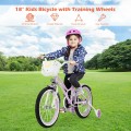 18 Inch Kids Adjustable Bike with Training Wheels - Gallery View 23 of 24