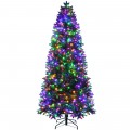 6/7/8 Feet Christmas Tree with 2 Lighting Colors and 9 Flash Modes - Gallery View 7 of 36