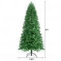 6/7/8 Feet Christmas Tree with 2 Lighting Colors and 9 Flash Modes - Gallery View 4 of 36