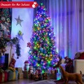 6/7/8 Feet Christmas Tree with 2 Lighting Colors and 9 Flash Modes - Gallery View 6 of 36