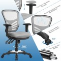 Ergonomic Mesh Office Chair with Adjustable Back Height and Armrests - Gallery View 11 of 24