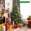 6 Feet Artificial Christmas Spruce Hinged Tree - Gallery View 7 of 10