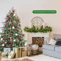 6 Feet Artificial Christmas Spruce Hinged Tree - Gallery View 8 of 10