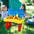 2-in-1 Kids Sand and Water Table Activity Play Table with Accessories - Gallery View 1 of 12