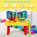 2-in-1 Kids Sand and Water Table Activity Play Table with Accessories - Gallery View 2 of 12