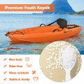 6 Feet Youth Kids Kayak with Bonus Paddle and Folding Backrest for Kid Over 5 - Gallery View 21 of 33