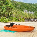 6 Feet Youth Kids Kayak with Bonus Paddle and Folding Backrest for Kid Over 5 - Gallery View 12 of 33