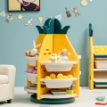 Kids Toy Storage Organizer with 360° Revolving Pineapple Shelf - Gallery View 1 of 9