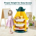Kids Toy Storage Organizer with 360° Revolving Pineapple Shelf - Gallery View 6 of 9