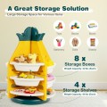 Kids Toy Storage Organizer with 360° Revolving Pineapple Shelf - Gallery View 2 of 9