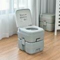 5.3 Gallon 20L Outdoor Portable Toilet with Level Indicator for RV Travel Camping - Gallery View 1 of 12