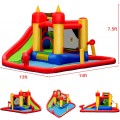 Inflatable Water Slide Jumper Bounce House with Ocean Ball without Blower - Gallery View 4 of 8