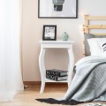 Set of 2 Side Table End Table Night Stand with Shelf - Gallery View 2 of 7