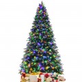 Pre-Lit Snowy Christmas Hinged Tree with Multi-Color Lights - Gallery View 15 of 24