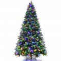 Pre-Lit Snowy Christmas Hinged Tree with Multi-Color Lights - Gallery View 21 of 24