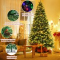 Pre-Lit Snowy Christmas Hinged Tree with Multi-Color Lights - Gallery View 23 of 24