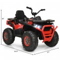 12 V Kids Electric 4-Wheeler ATV Quad with MP3 and LED Lights - Gallery View 15 of 33