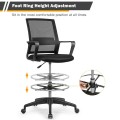 Drafting Chair Tall Office Chair with Adjustable Height - Gallery View 5 of 8