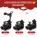 3 In 1 Ride on Push Car Mercedes Benz G350 Stroller Sliding Car with Canopy