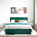Queen/Full Size Bed Frame with Adjustable Headboard
