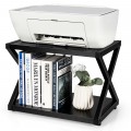Desktop Printer Stand 2 Tiers Storage Shelves with Anti-Skid Pads - Gallery View 21 of 24