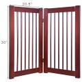 30" Configurable Folding Free Standing Wood Pet Safety Fence - Gallery View 4 of 6