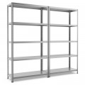 5-Tier Adjustable Storage Shelves with Foot Pads - Gallery View 10 of 10