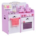 Kids Wooden Kitchen Toy Strawberry Pretend Cooking Playset - Gallery View 3 of 9