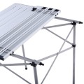 Roll Up Portable folding Camping Aluminum Picnic Table - Gallery View 6 of 11