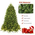 5/6 Feet Artificial Fir Christmas Tree with LED Lights and 600/1250 Branch Tips - Gallery View 5 of 19