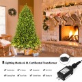 5/6 Feet Artificial Fir Christmas Tree with LED Lights and 600/1250 Branch Tips - Gallery View 11 of 19