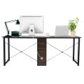 2-Person 79 Inch Computer Desk with Spacious Desktop and Cabinet - Gallery View 7 of 12