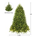 5/6 Feet Artificial Fir Christmas Tree with LED Lights and 600/1250 Branch Tips - Gallery View 13 of 19