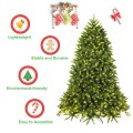 5/6 Feet Artificial Fir Christmas Tree with LED Lights and 600/1250 Branch Tips - Gallery View 17 of 19
